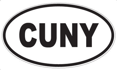 CUNY - Oval Sticker