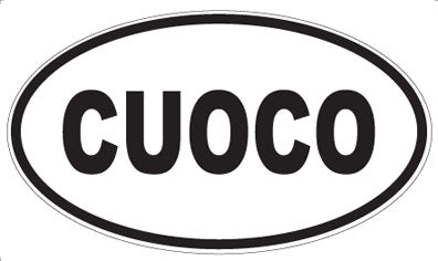 CUOCO - Oval Sticker