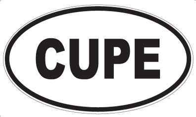 CUPE - Oval Sticker