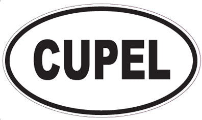 CUPEL - Oval Sticker