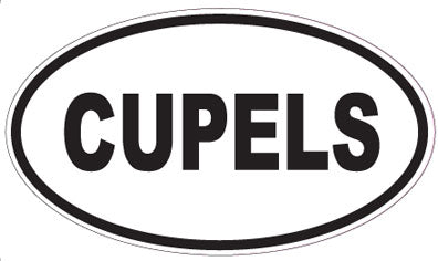 CUPELS - Oval Sticker