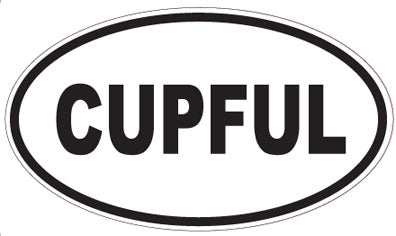 CUPFUL - Oval Sticker