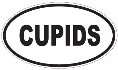 CUPIDS - Oval Sticker