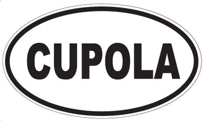 CUPOLA - Oval Sticker