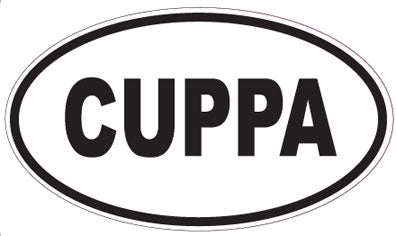 CUPPA - Oval Sticker
