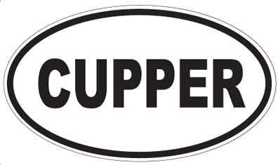 CUPPER - Oval Sticker