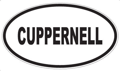 CUPPERNELL - Oval Sticker