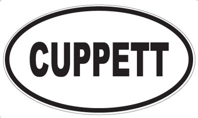 CUPPETT - Oval Sticker