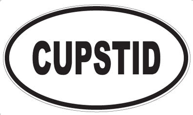 CUPSTID - Oval Sticker