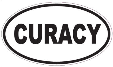 CURACY - Oval Sticker
