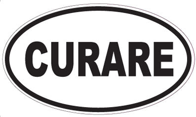 CURARE - Oval Sticker