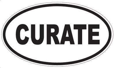 CURATE - Oval Sticker