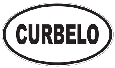 CURBELO - Oval Sticker