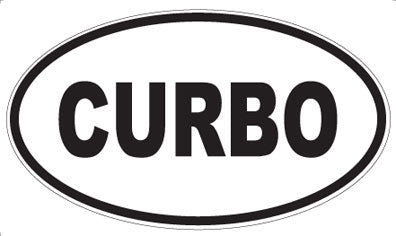 CURBO - Oval Sticker