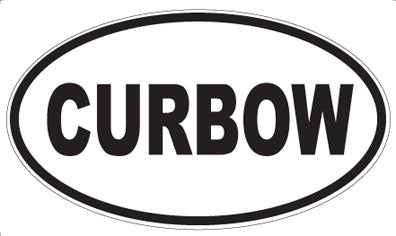 CURBOW - Oval Sticker