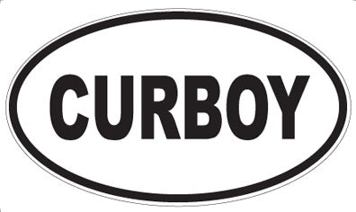 CURBOY - Oval Sticker