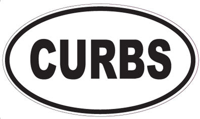 CURBS - Oval Magnet