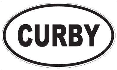 CURBY - Oval Sticker