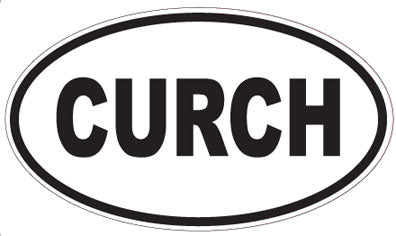 CURCH - Oval Magnet