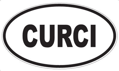 CURCI - Oval Sticker