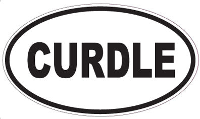 CURDLE - Oval Sticker