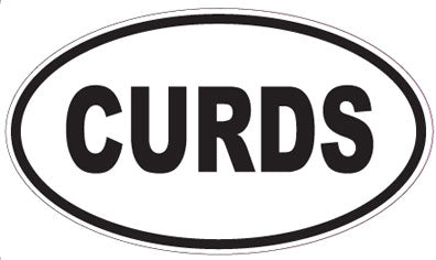 CURDS - Oval Magnet