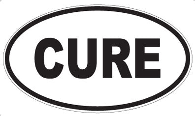 CURE - Oval Sticker