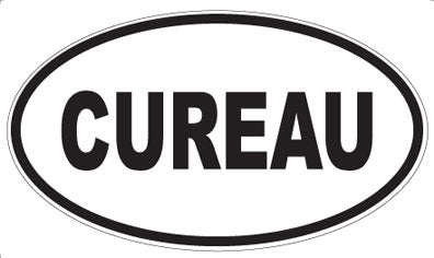 CUREAU - Oval Sticker