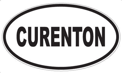 CURENTON - Oval Sticker