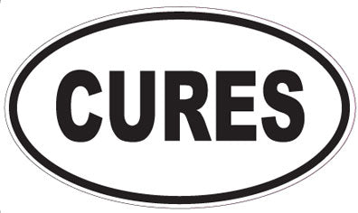 CURES - Oval Magnet
