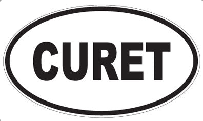 CURET - Oval Sticker