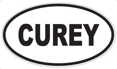 CUREY - Oval Sticker
