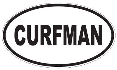 CURFMAN - Oval Sticker