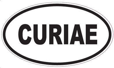CURIAE - Oval Sticker