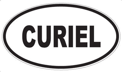 CURIEL - Oval Sticker