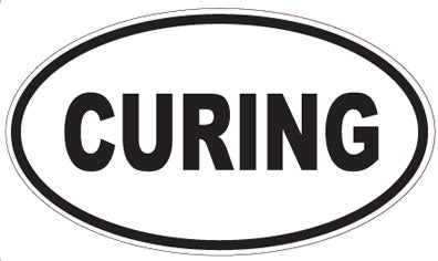CURING - Oval Sticker