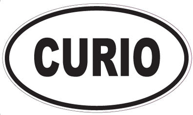 CURIO - Oval Sticker