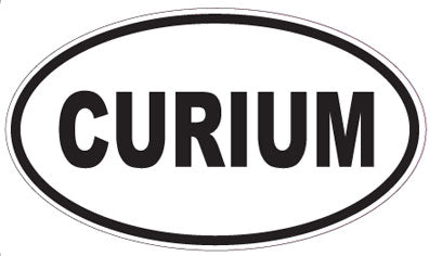 CURIUM - Oval Sticker