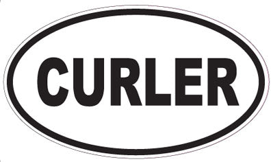 CURLER - Oval Sticker