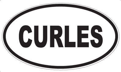 CURLES - Oval Sticker