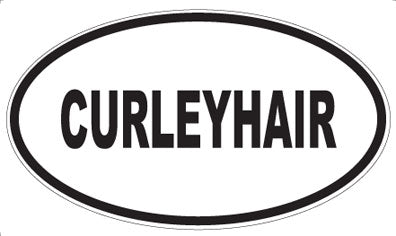 CURLEYHAIR - Oval Sticker