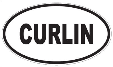 CURLIN - Oval Sticker