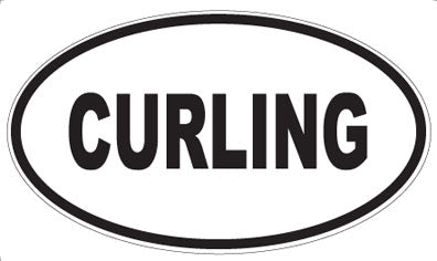 CURLING - Oval Sticker