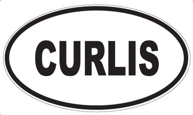 CURLIS - Oval Sticker