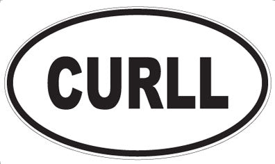 CURLL - Oval Sticker