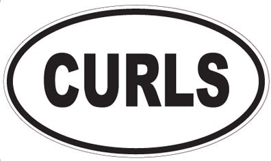 CURLS - Oval Sticker