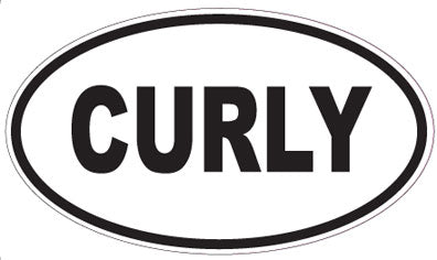CURLY - Oval Magnet