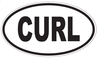 CURL - Oval Sticker