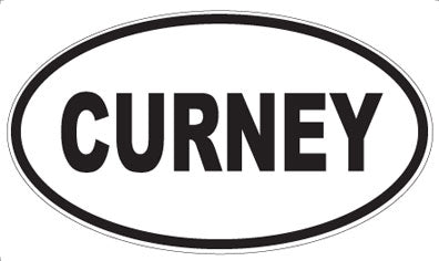 CURNEY - Oval Sticker