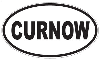 CURNOW - Oval Sticker